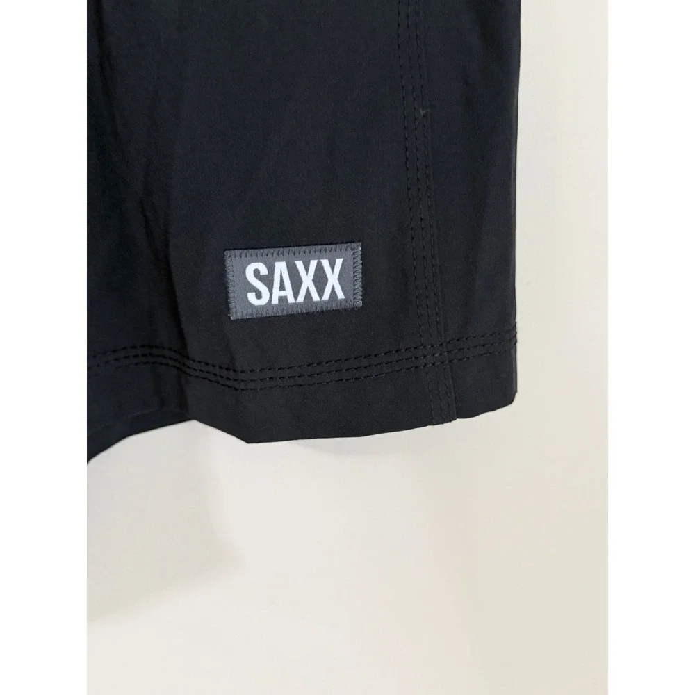 SAXX Betawave 2N1 Board Shorts Mens 40 Black XL BallPark Pouch DropTemp